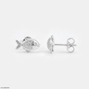 Golden Guppies Kids Diamond Earrings Platinum 950