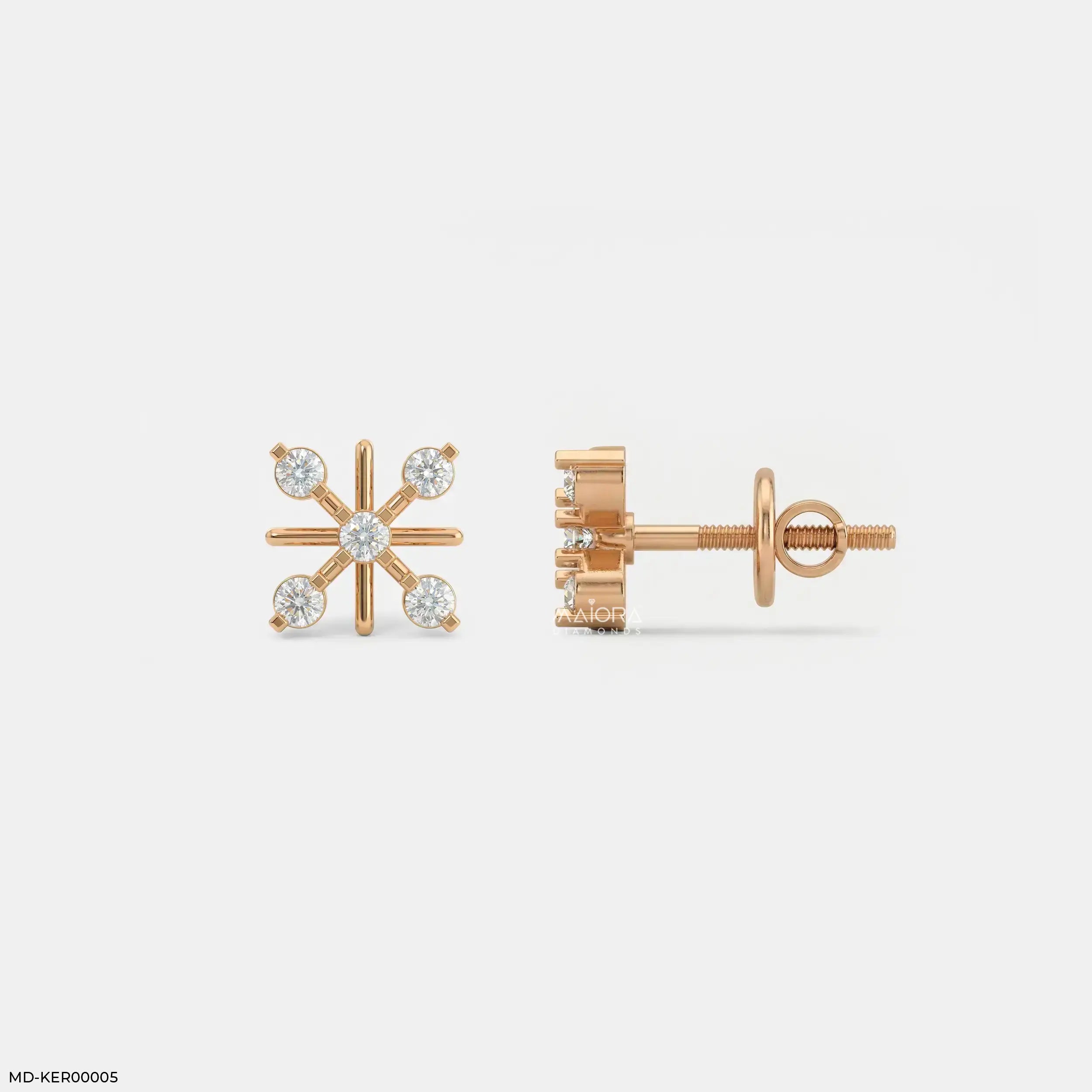 Magic Cross Kids Diamond Earrings Platinum 950
