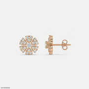 Fairy Bloom Kids Diamond Earrings 14K Rose Gold