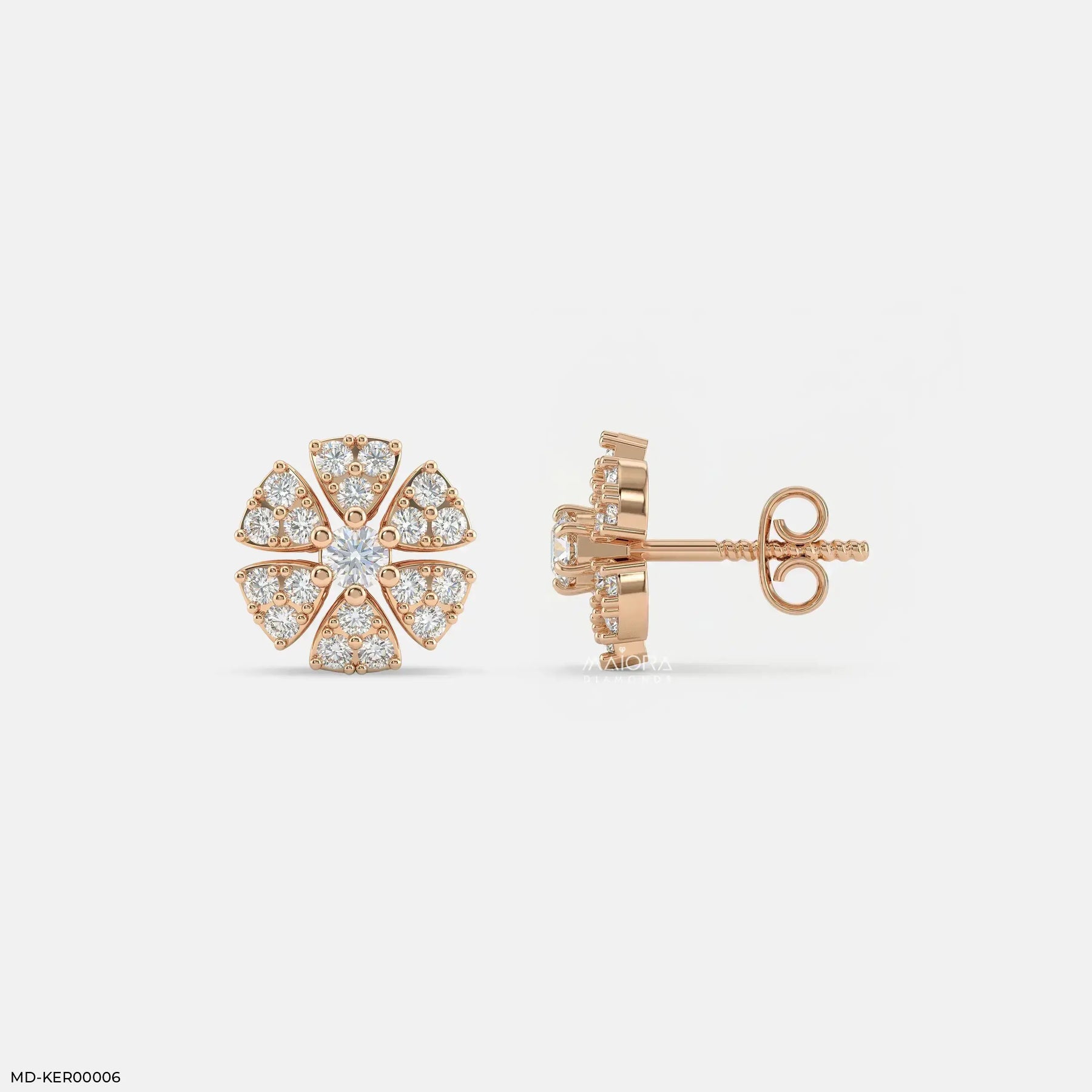 Fairy Bloom Kids Diamond Earrings Platinum 950
