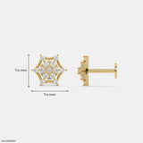 Starry Galaxy Kids Diamond Earrings 9K White Gold