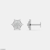 Starry Galaxy Kids Diamond Earrings 9K White Gold