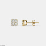 Pixel Glow Kids Diamond Earrings 9K Yellow Gold