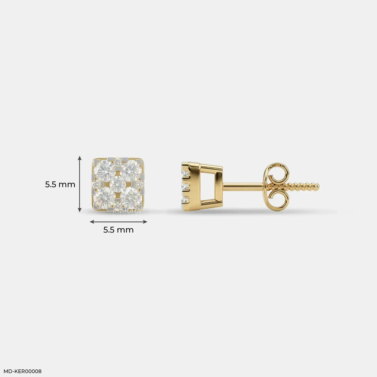 Pixel Glow Kids Diamond Earrings