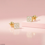 Pixel Glow Kids Diamond Earrings 9K Yellow Gold