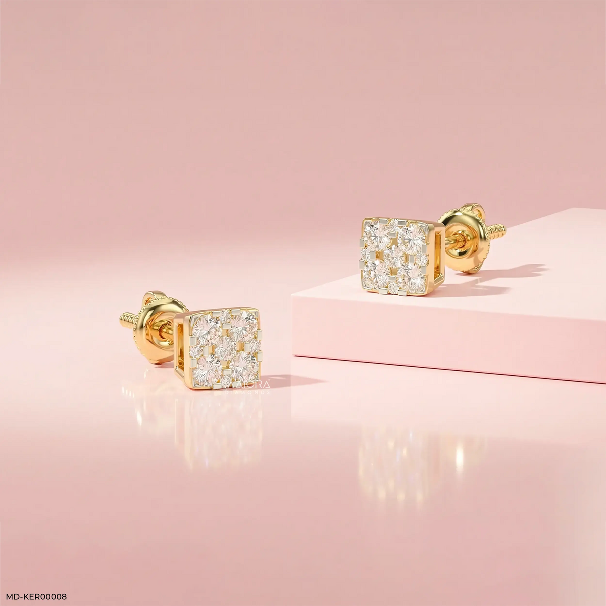 Pixel Glow Kids Diamond Earrings