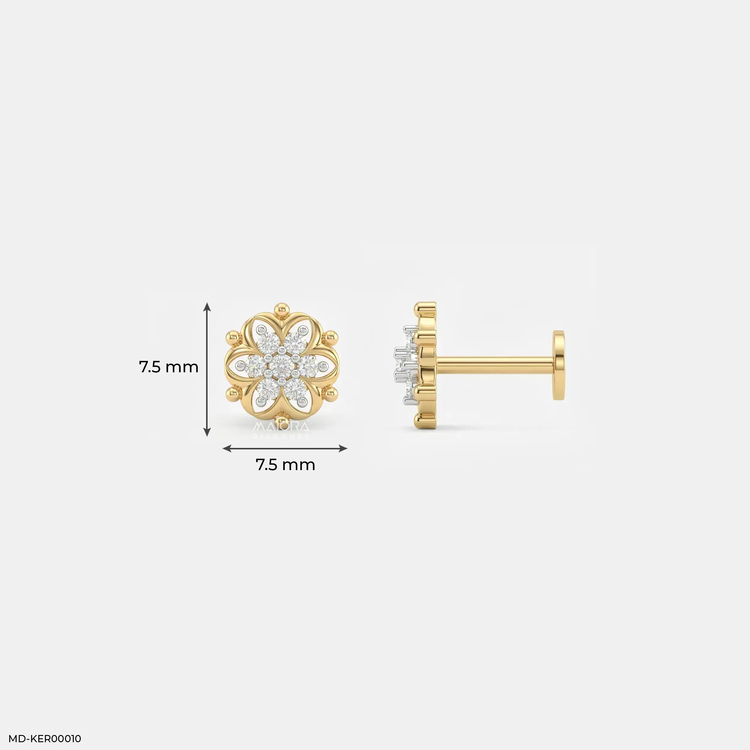 Daisy Flora Kids Diamond Earrings