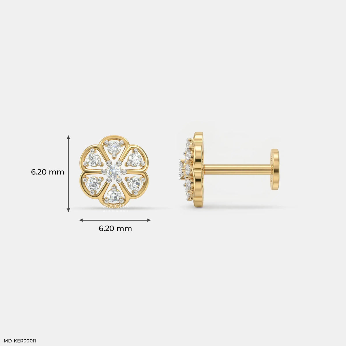 Flora Fable Kids Diamond Earrings