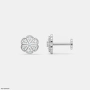 Flora Fable Kids Diamond Earrings Platinum 950