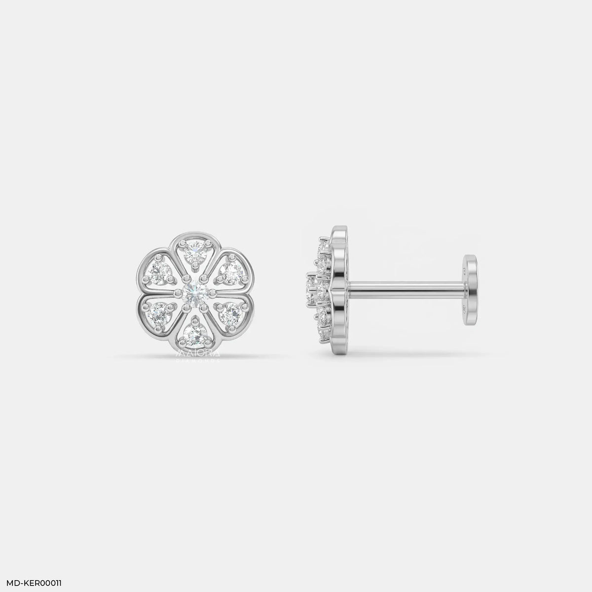 Flora Fable Kids Diamond Earrings