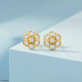 Flora Fable Kids Diamond Earrings 9K Yellow Gold