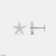 Shiney Petals Kids Diamond Earrings Platinum 950