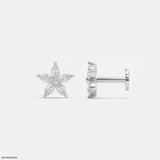 Shiney Petals Kids Diamond Earrings Platinum 950