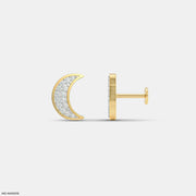 Mini Moon Kids Diamond Earrings