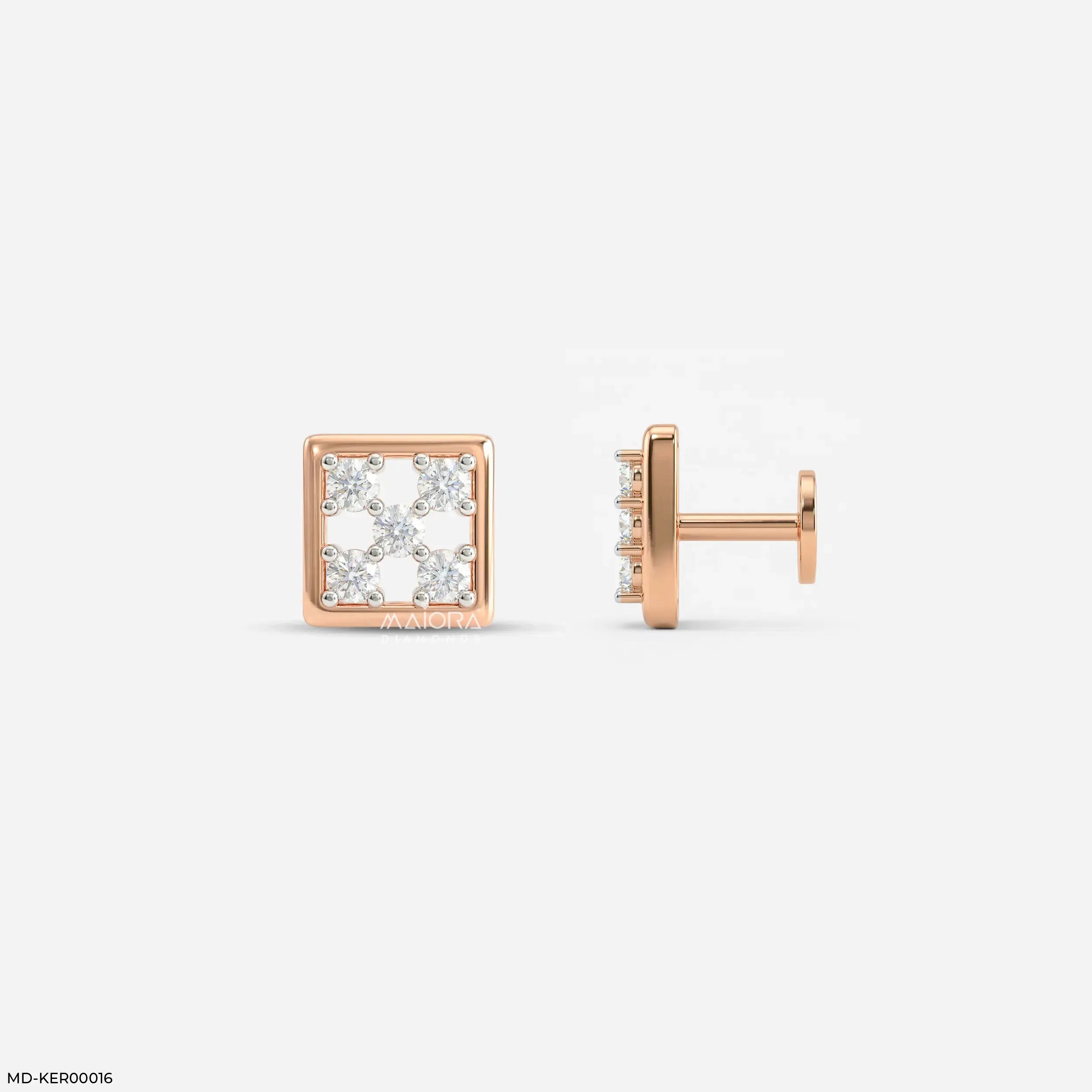 Glittery Box Kids Diamond Earrings