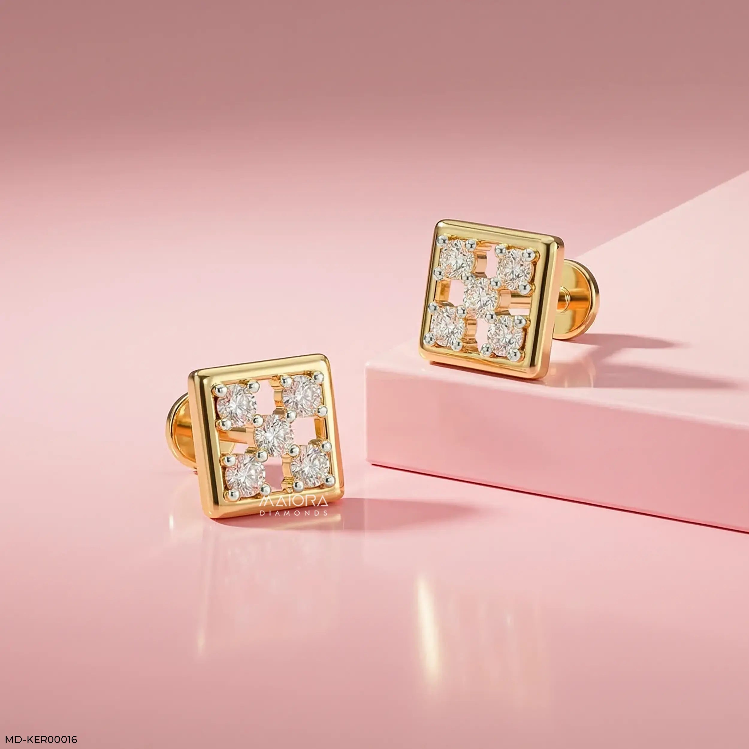 Glittery Box Kids Diamond Earrings
