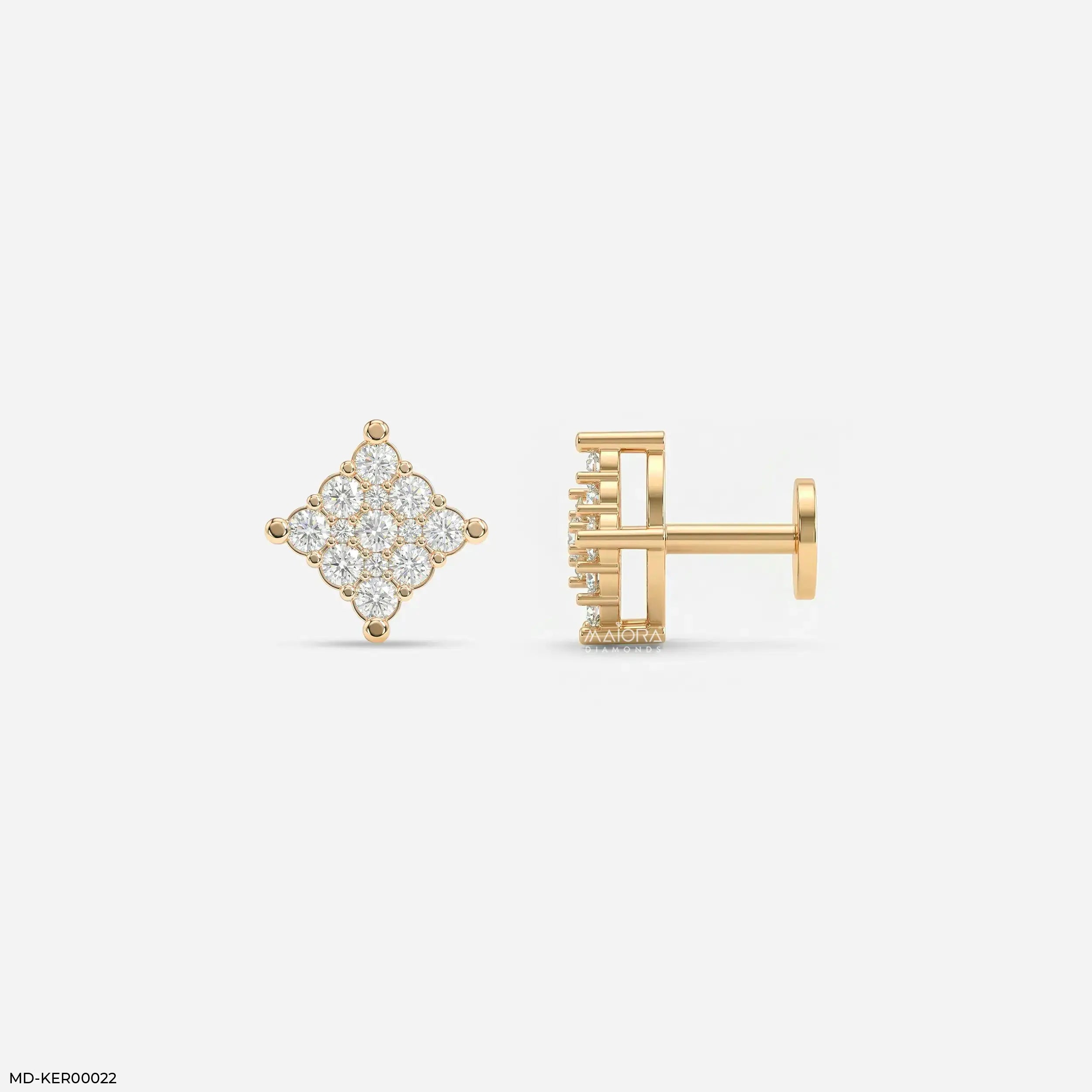 Cubical Diamond Kids Earrings