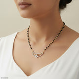 1.25 Carat Fancy Diamond Mangalsutra 14K Rose Gold