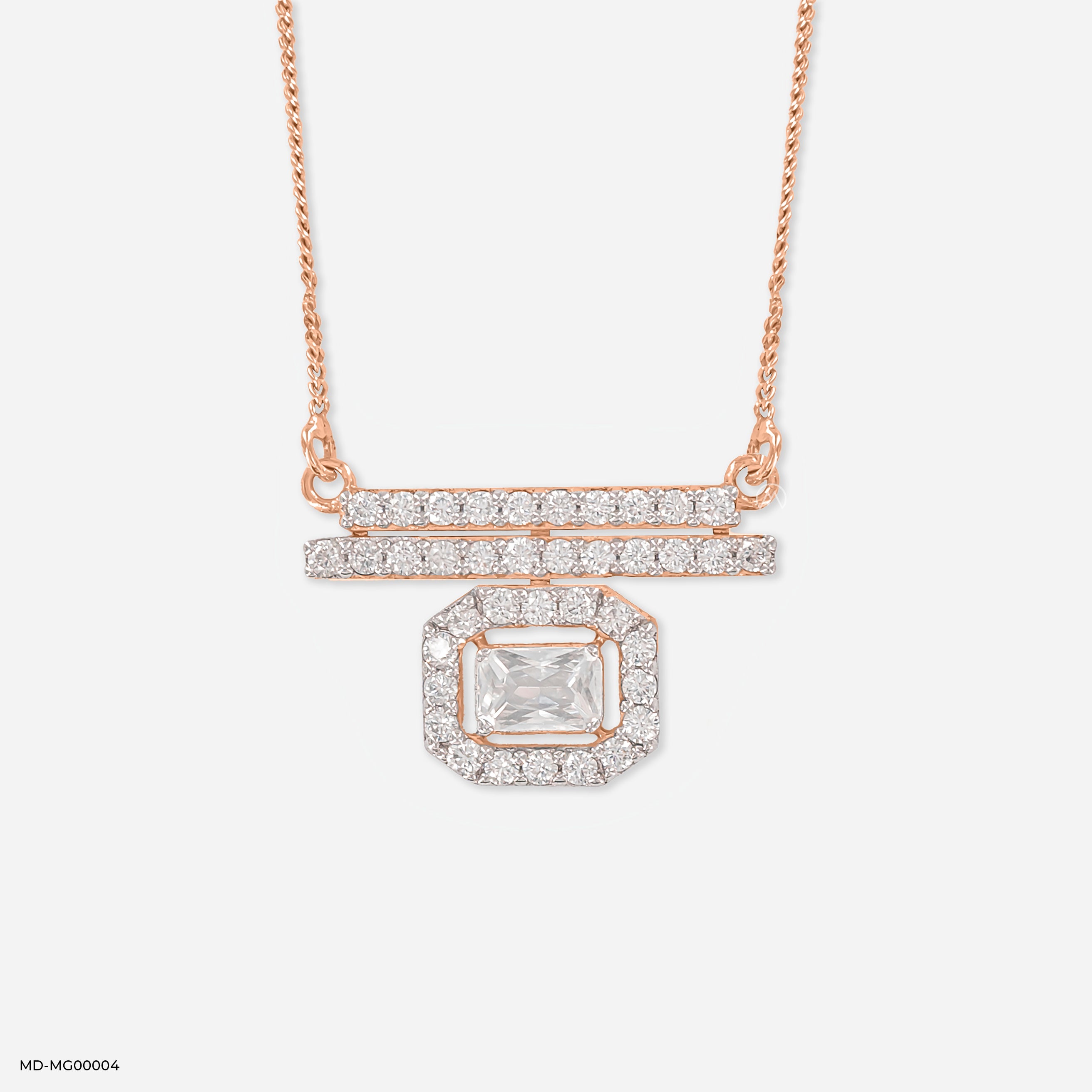1.75 Carat Inaaya Halo Mangalsutra
