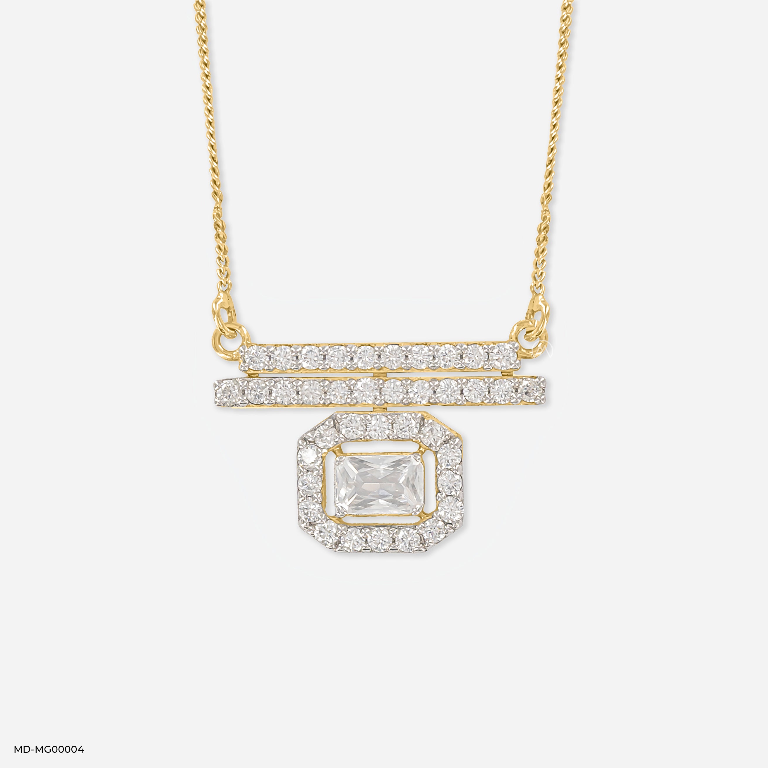 1.75 Carat Inaaya Halo Mangalsutra