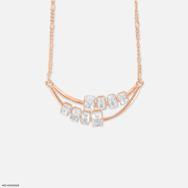 3 Carat Dawnfall Diamonds Mangalsutra 14K Rose Gold