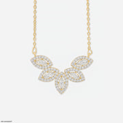 2.25 Carat Marquise Cluster Mangalsutra 9K Yellow Gold