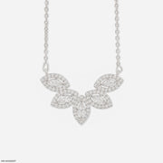 2.25 Carat Marquise Cluster Mangalsutra 14K White Gold
