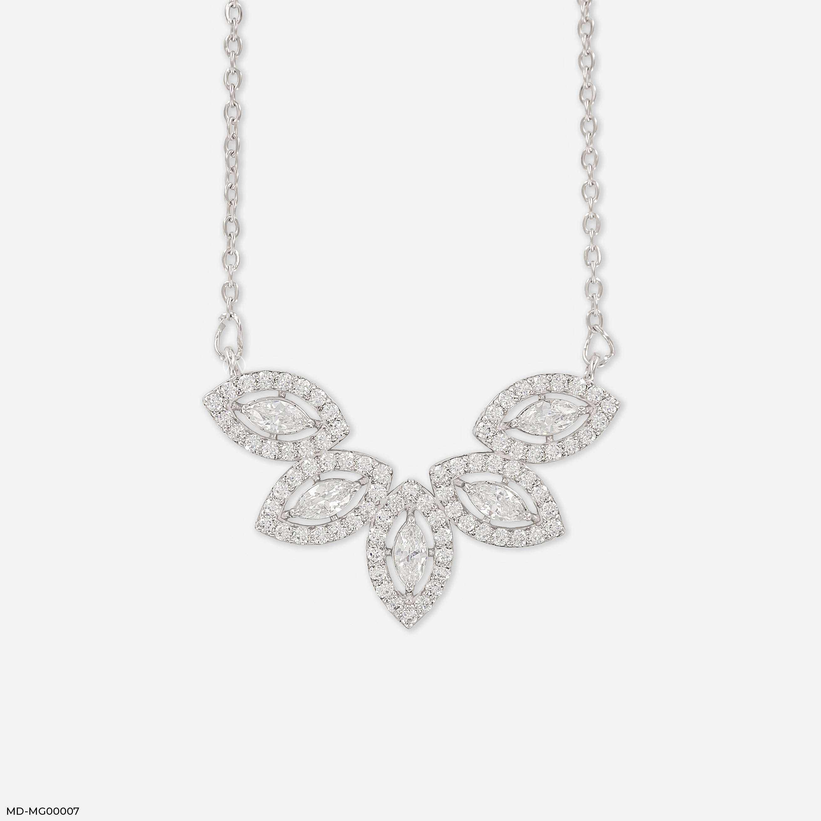 2.25 Carat Marquise Cluster Mangalsutra