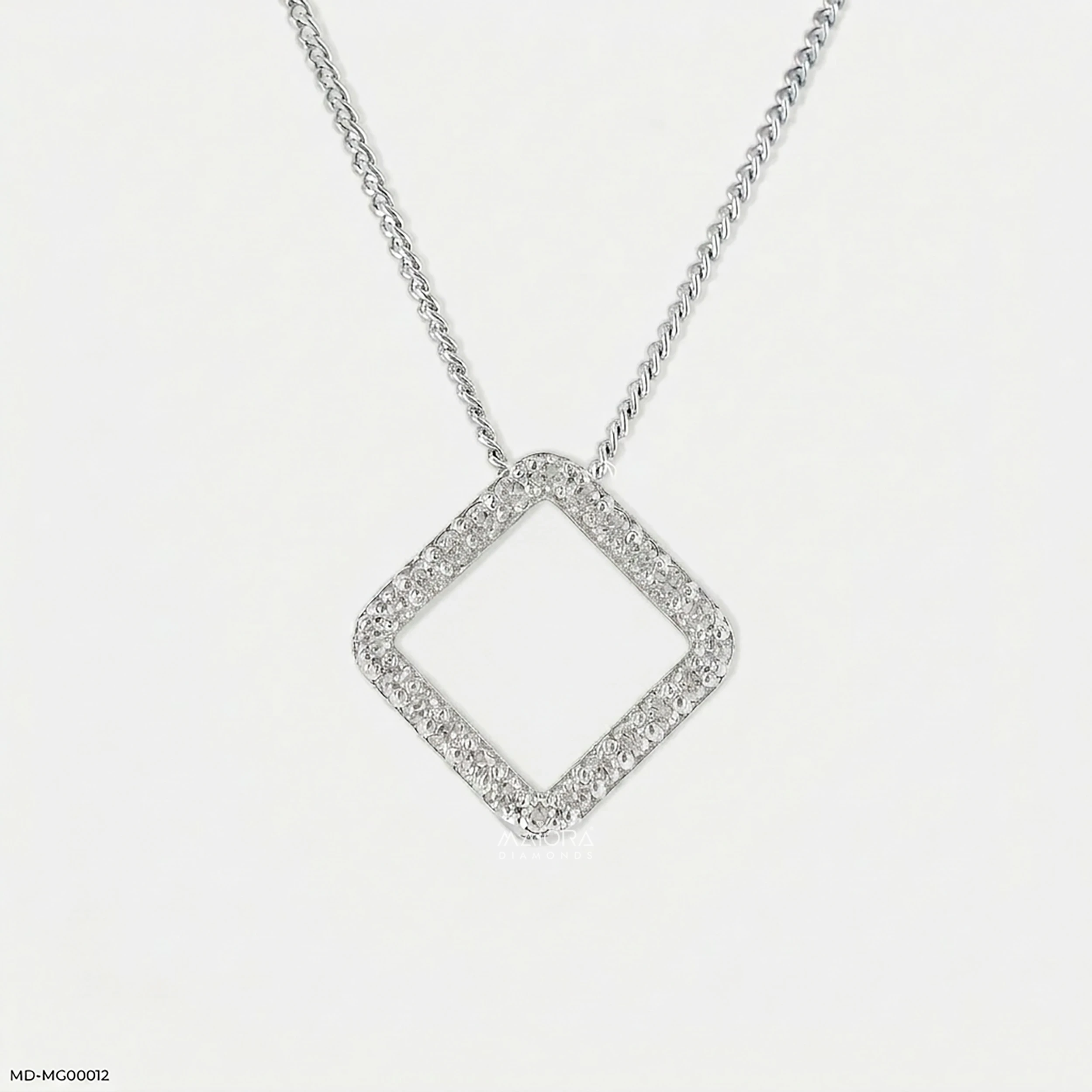 Prism Geometric Halo Pendants