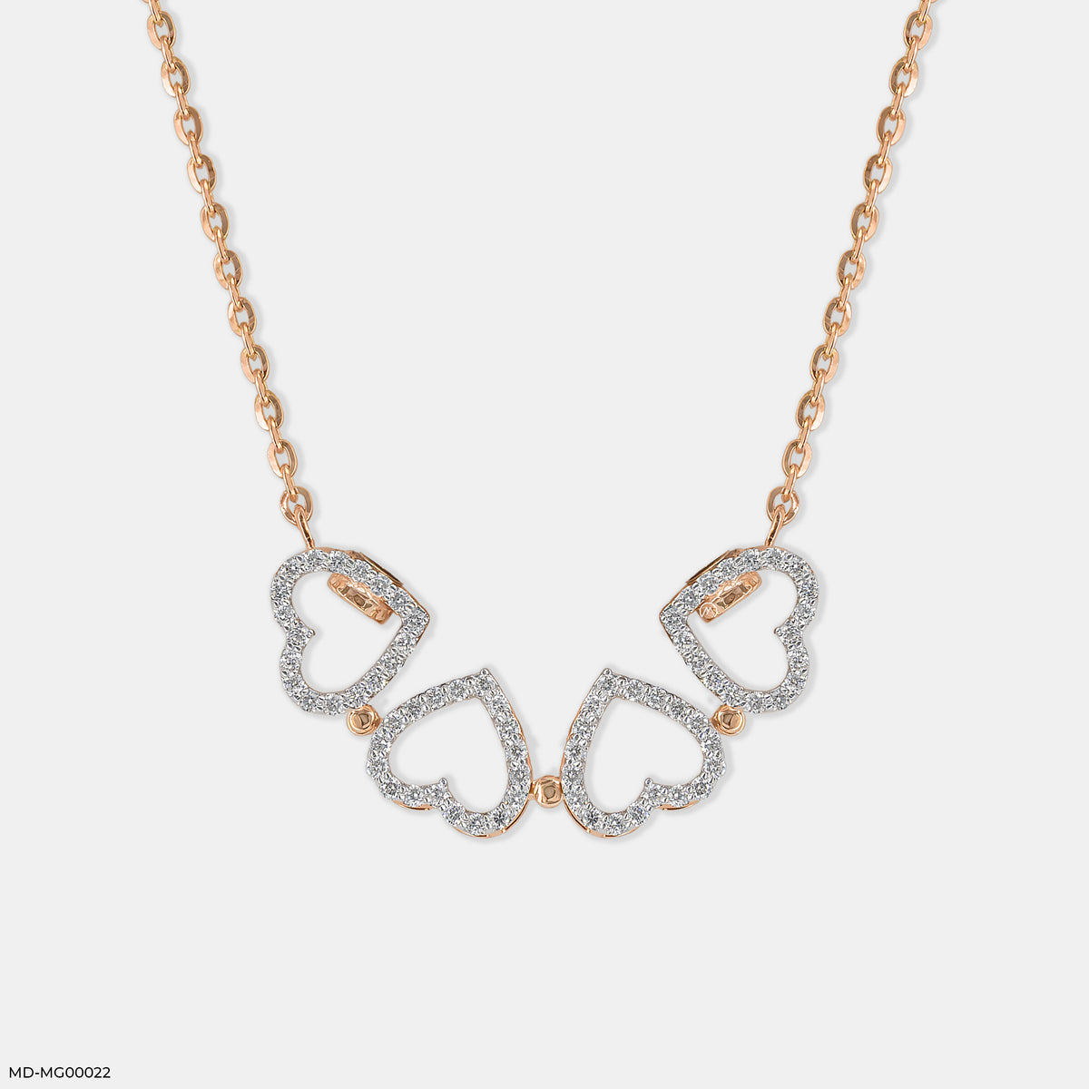 0.50 Carat Amara Hearts Lab Diamond Mangalsutra