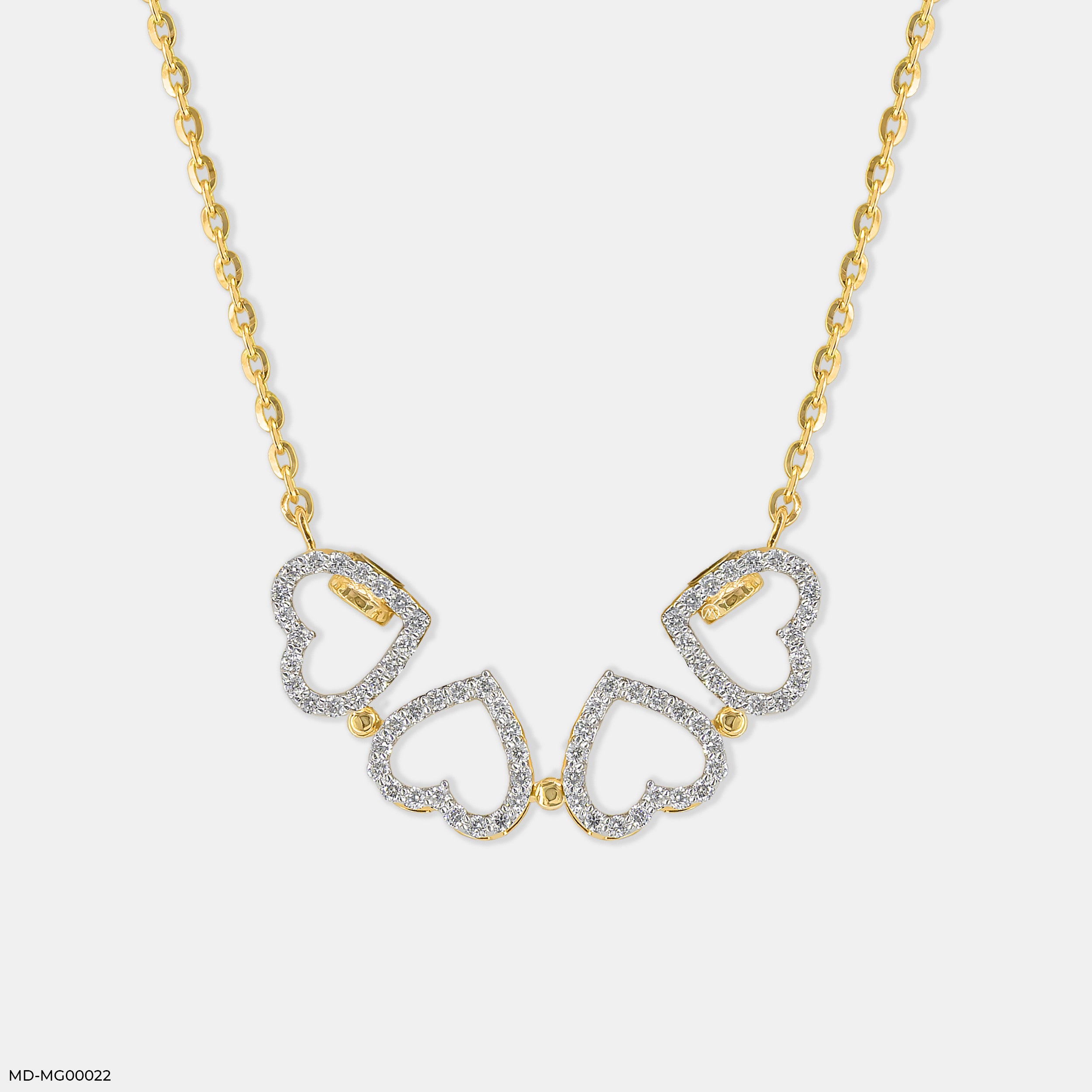 0.50 Carat Amara Hearts Lab Diamond Mangalsutra