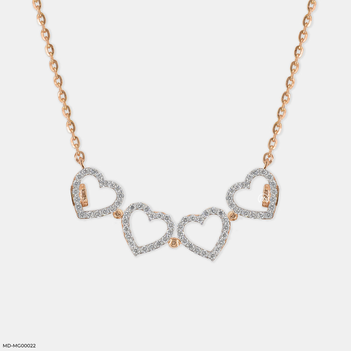 0.50 Carat Amara Hearts Lab Diamond Mangalsutra