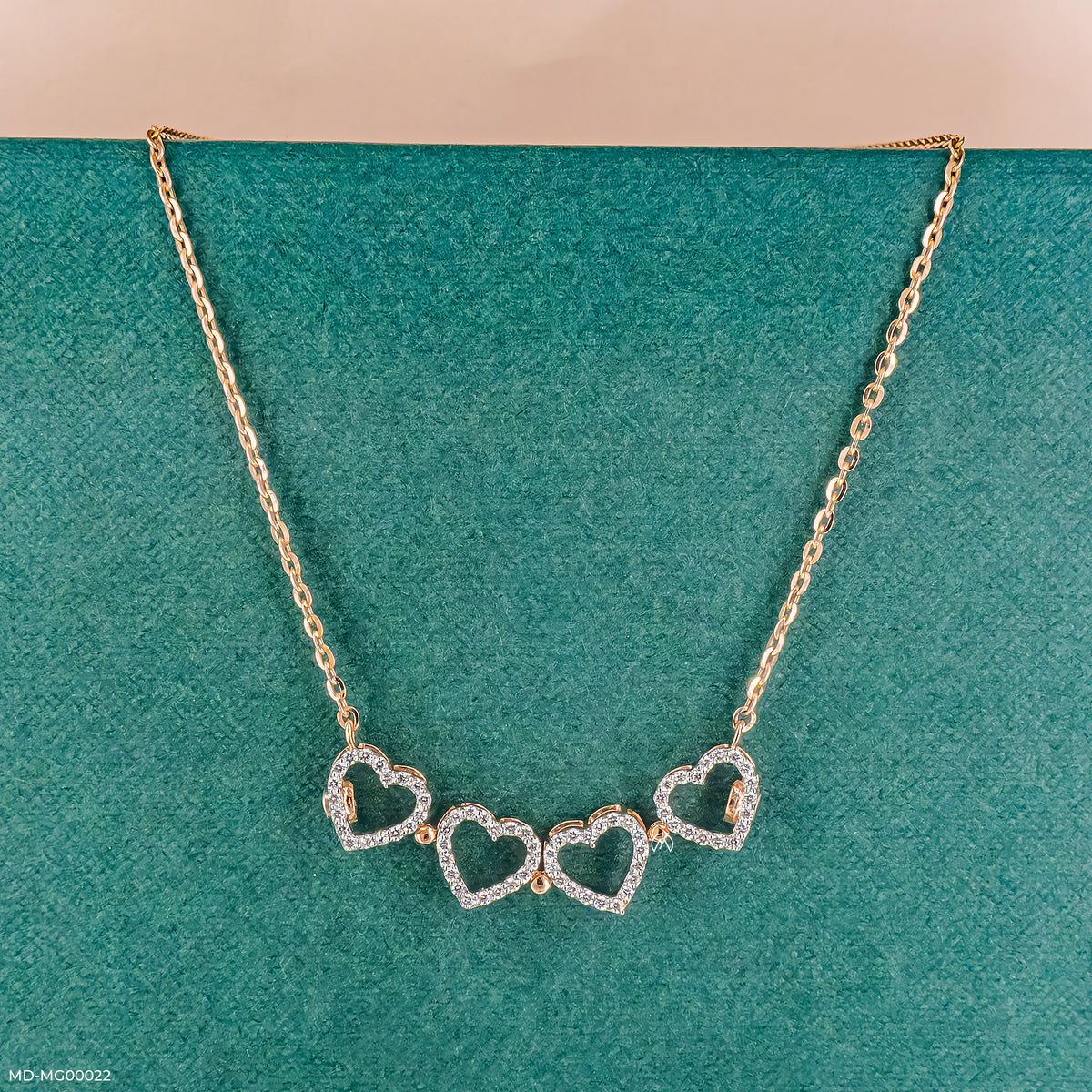0.50 Carat Amara Hearts Lab Diamond Mangalsutra