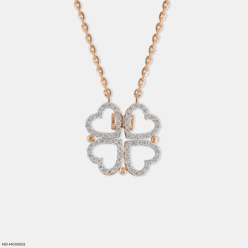 0.50 Carat Amara Hearts Mangalsutra 14K White Gold