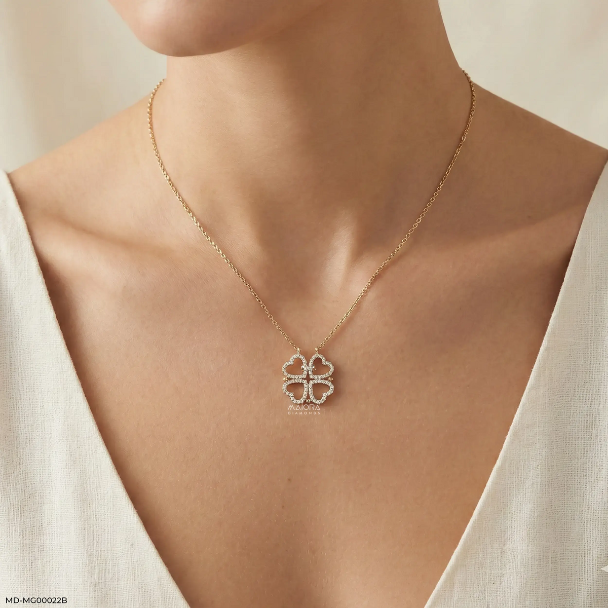 0.50 Carat Amara Hearts Lab Diamond Mangalsutra