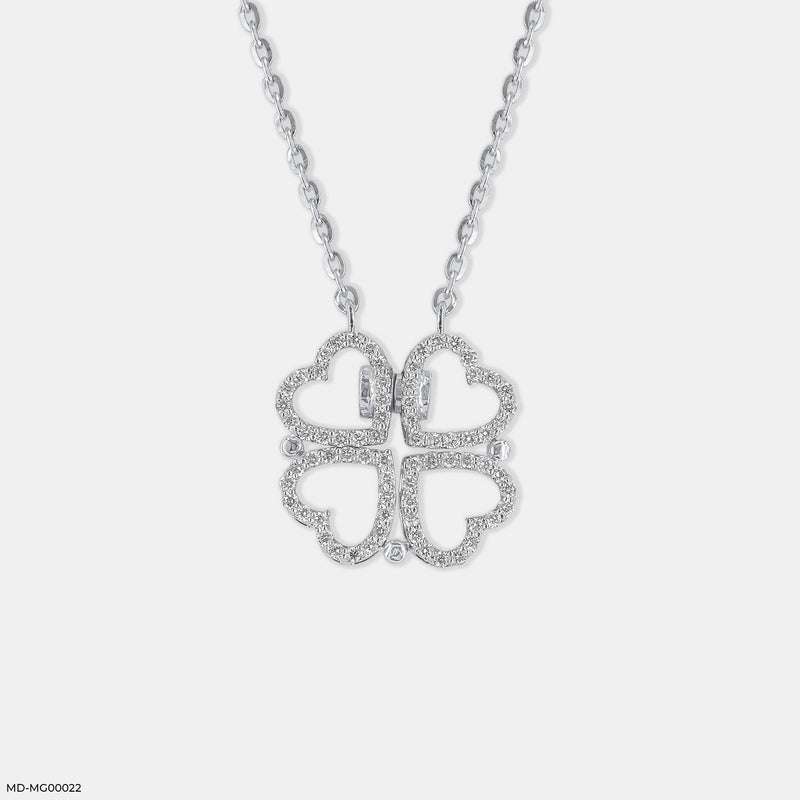 0.50 Carat Amara Hearts Mangalsutra 14K White Gold