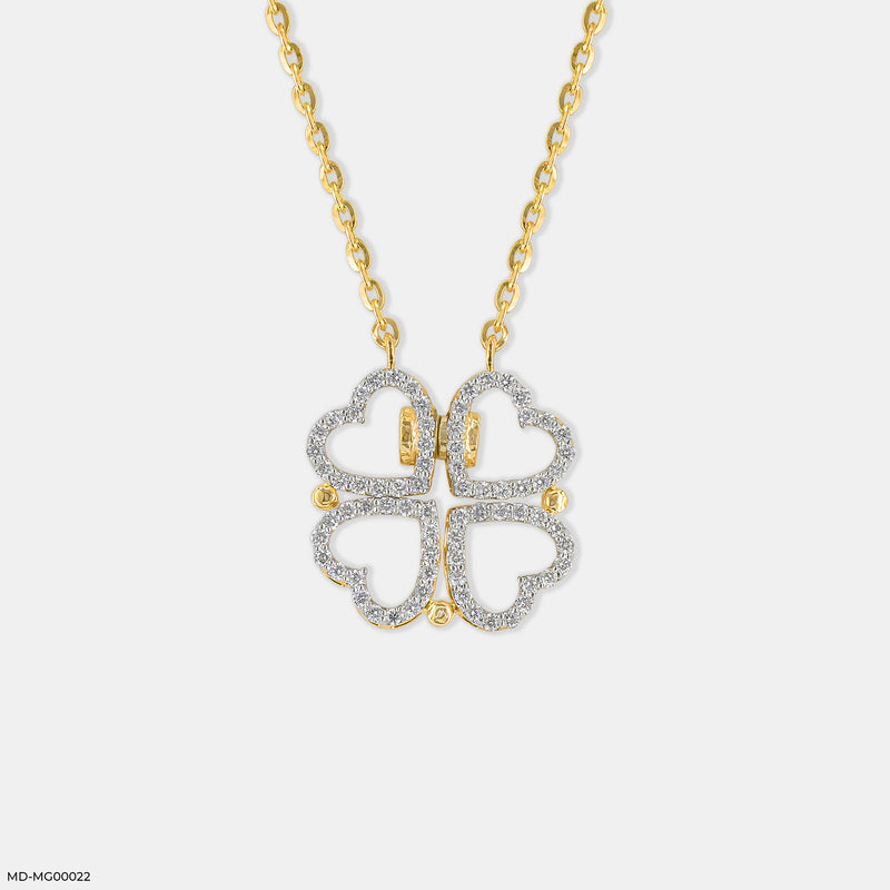 0.50 Carat Amara Hearts Mangalsutra 14K White Gold