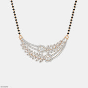 Marquise Flame Diamond Mangalsutra 14K Rose Gold