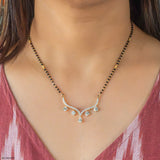 3 Carat Vivaara Diamond Mangalsutra 14K Yellow Gold