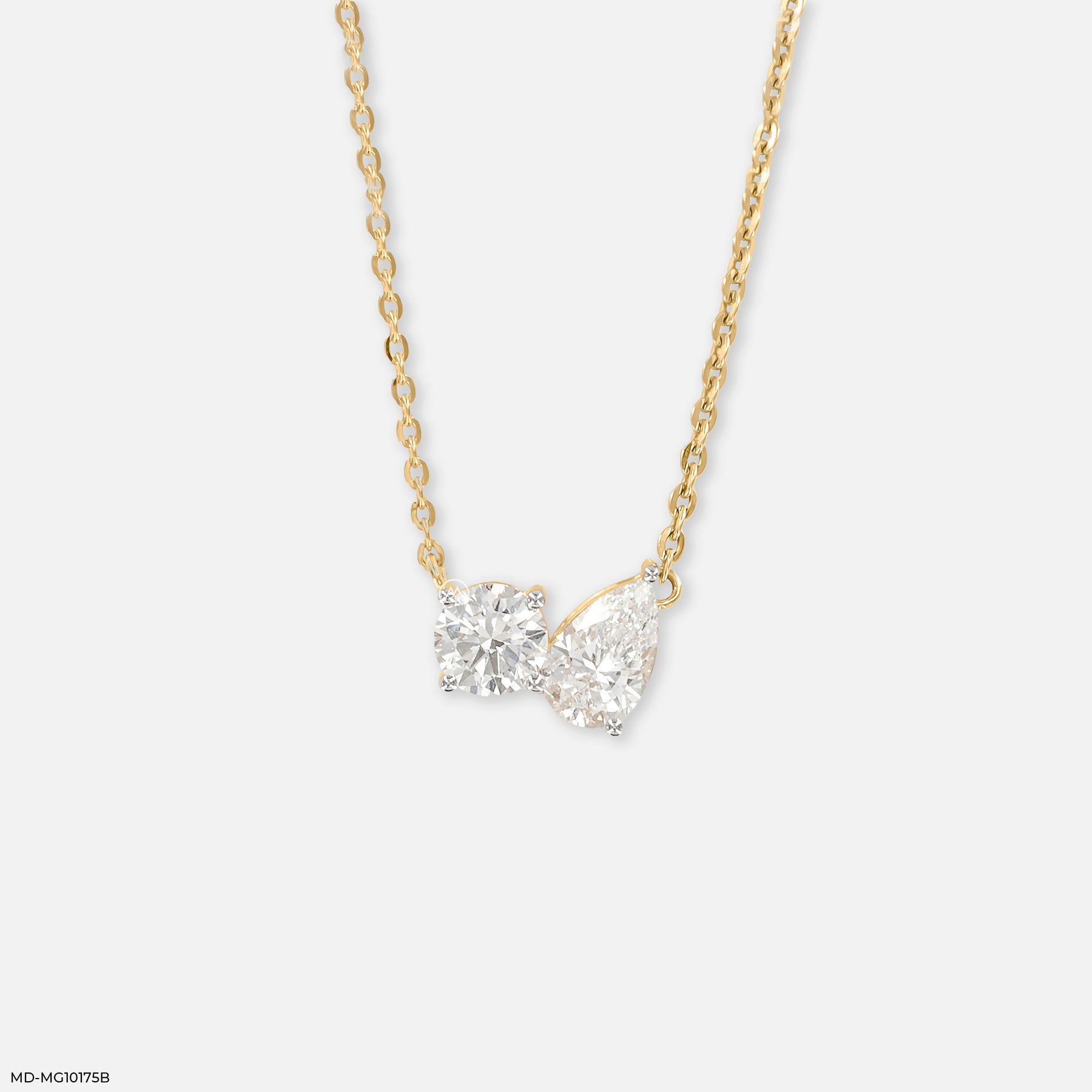 Twin Sparkle Mangalsutra 9K Yellow Gold