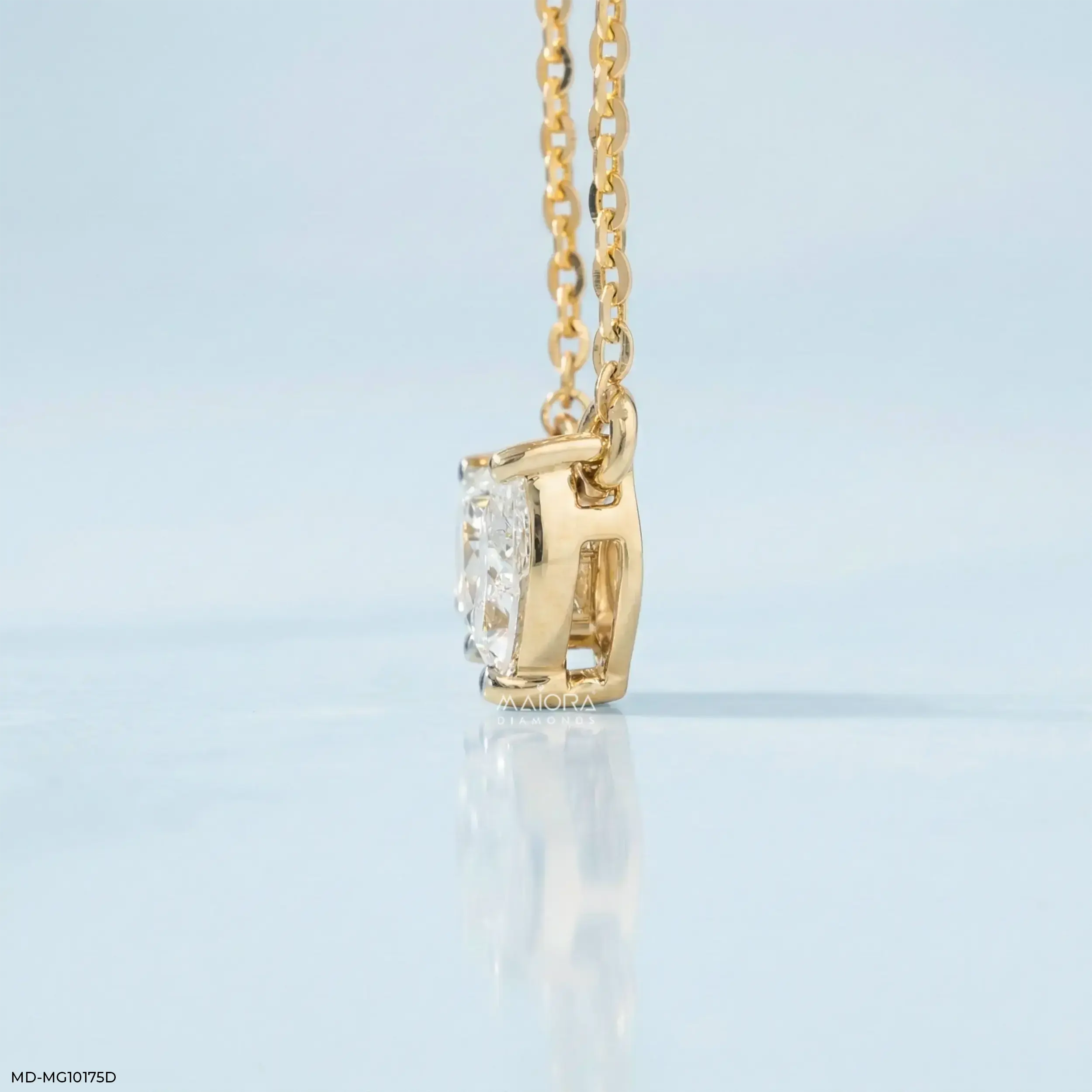 Twinkle Toi Et Moi Diamond Mangalsutra 9K Yellow Gold
