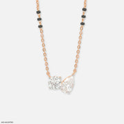 Twinkle Toi Et Moi Diamond Mangalsutra 14K Rose Gold