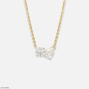 1.35 Carat Toi Et Moi Lab Diamond Pendant