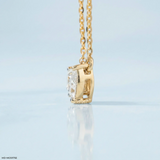 1.35 Carat Toi Et  Moi Lab Diamond Pendant 14K Yellow Gold