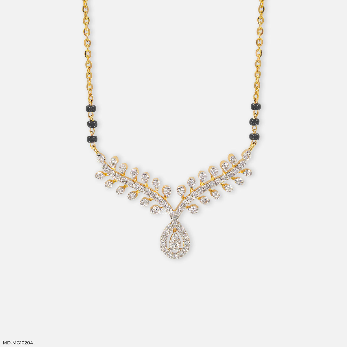 Petal Cascade Diamond Mangalsutra