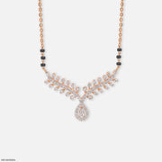 Petal Cascade Diamond Mangalsutra  14K Rose Gold
