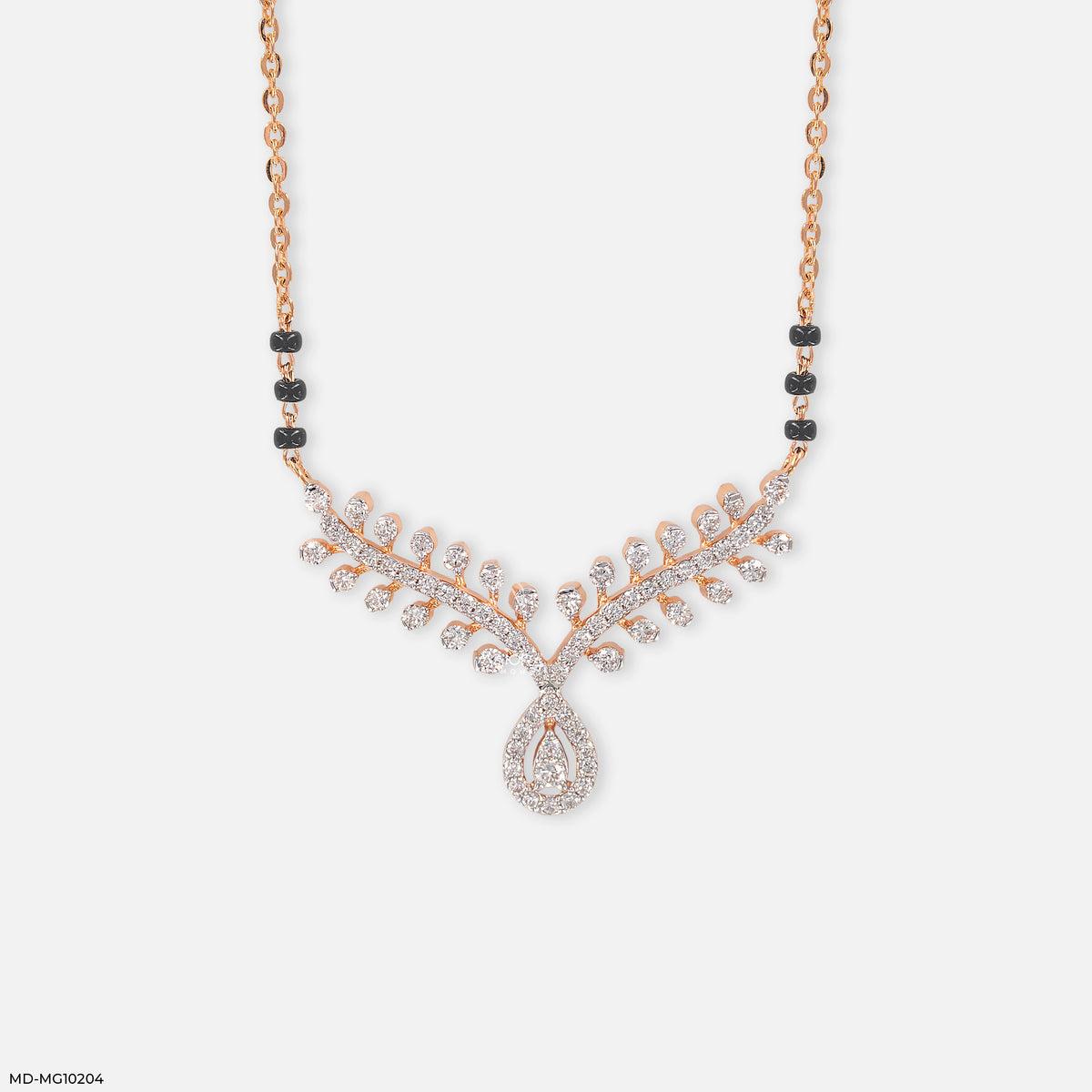 Petal Cascade Diamond Mangalsutra