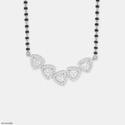 Trillion Bloom Mangalsutra 9K White Gold