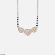 Glam Pranaya Diamond Mangalsutra 9K Rose Gold
