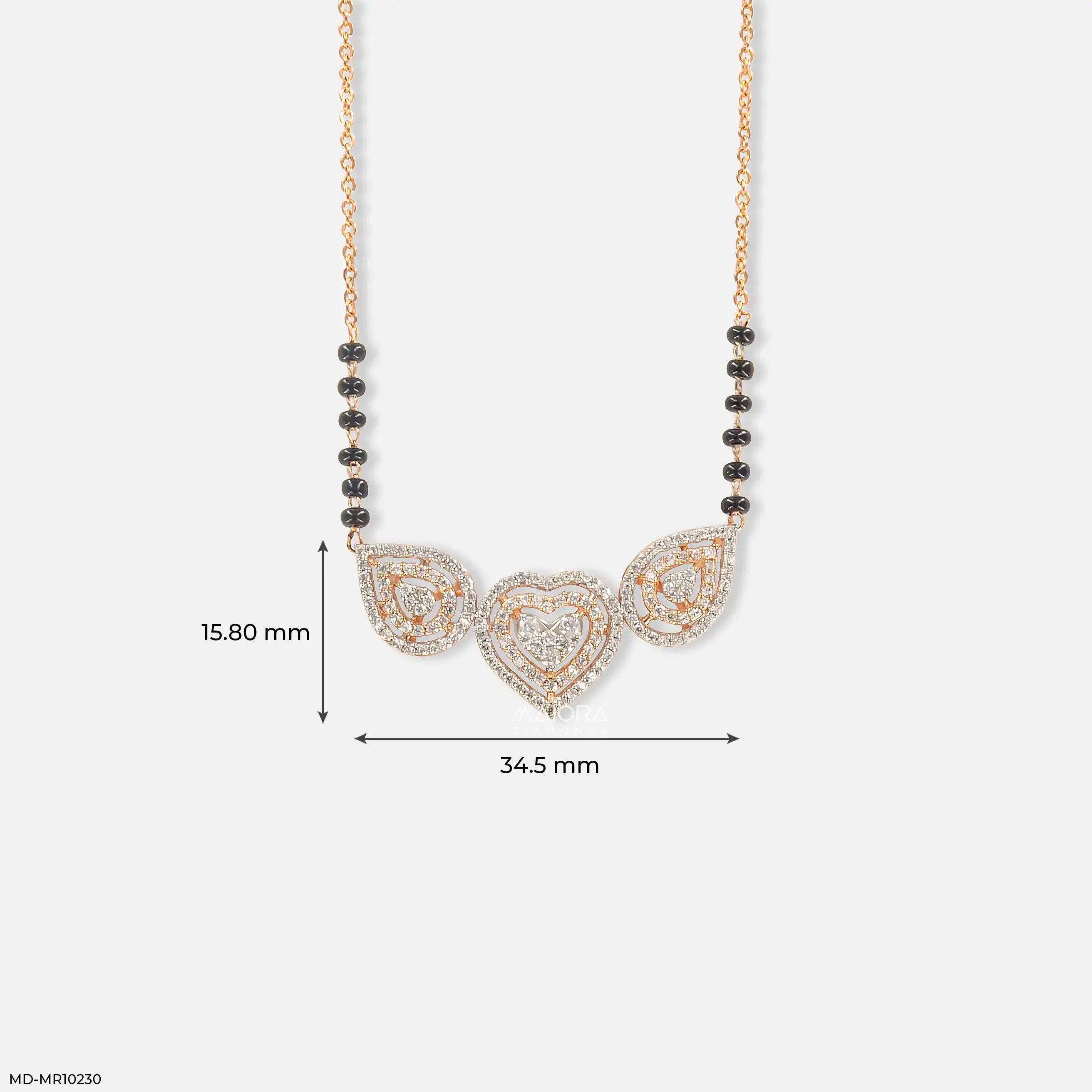 Glam Pranaya Diamond Mangalsutra